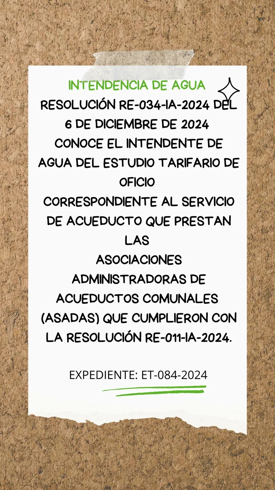 aviso extraordinario